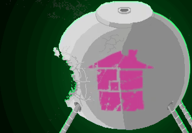 We're now at a shot of the greater command station this person seems to be using. It has a hole blown into it.